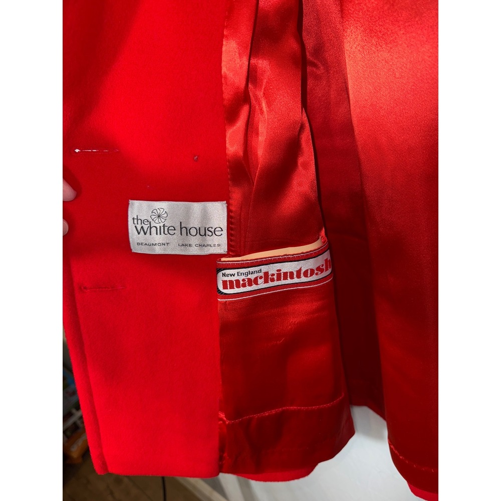 Mackintosh Authentic Red Double‎ Breasted Wool Peacoat Women's Made in USA - Picture 5 of 8